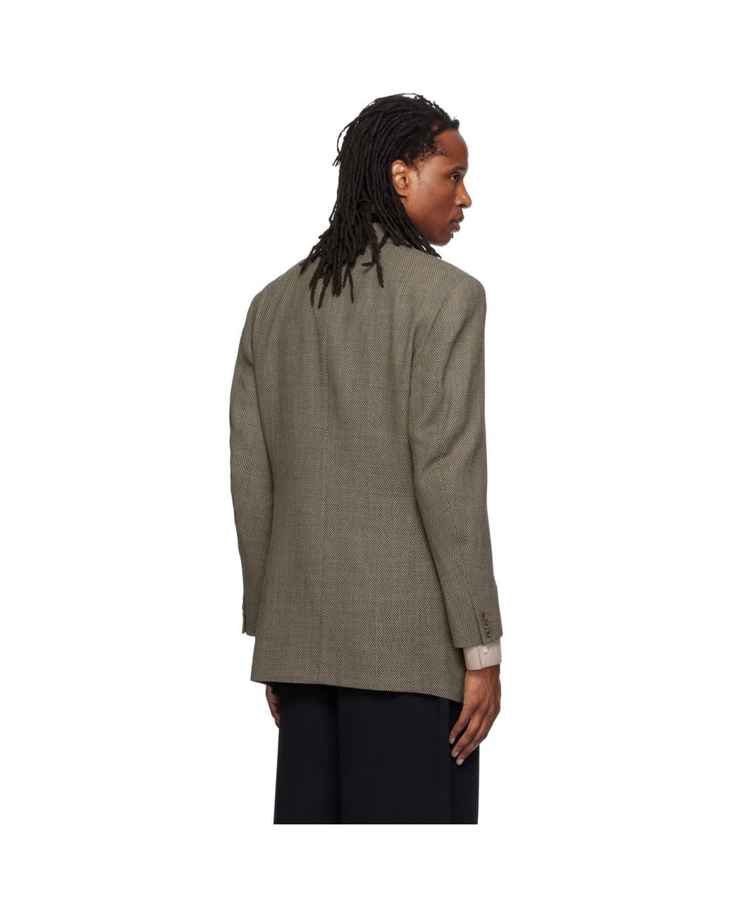 SOSHIOTSUKI Brown 80S Classic 6B Shaped Blazer for men