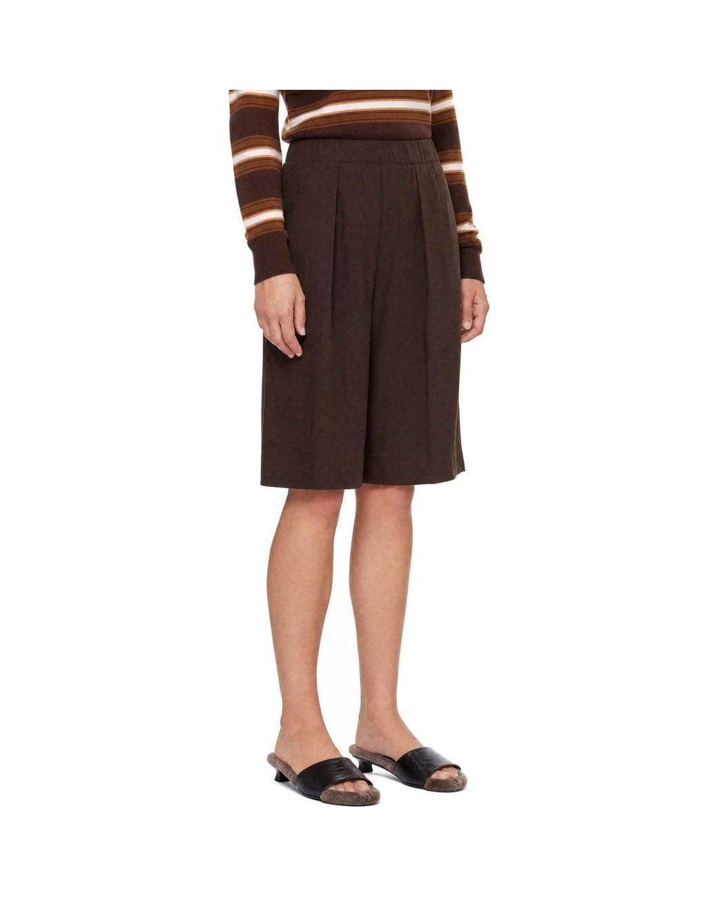Staud Brown Hayes Shorts