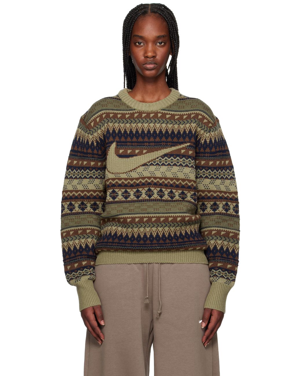 Nike Fair Isle Swoosh Sweater | Lyst Nike Fair Isle Swoosh Sweater | Lyst