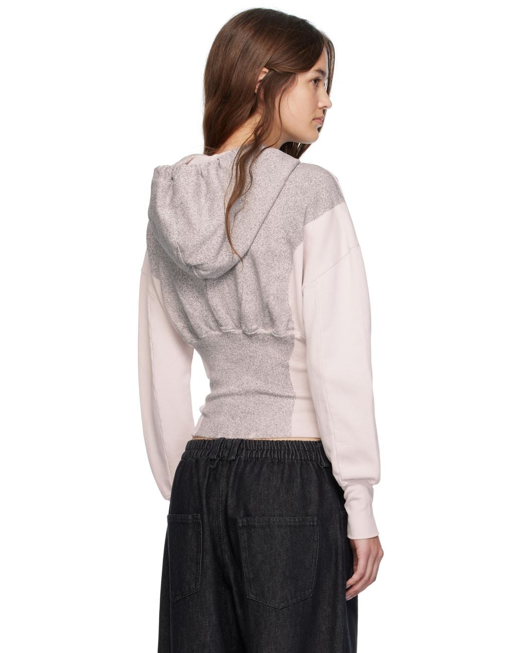 Eckhaus Latta Black Snatched Hoodie