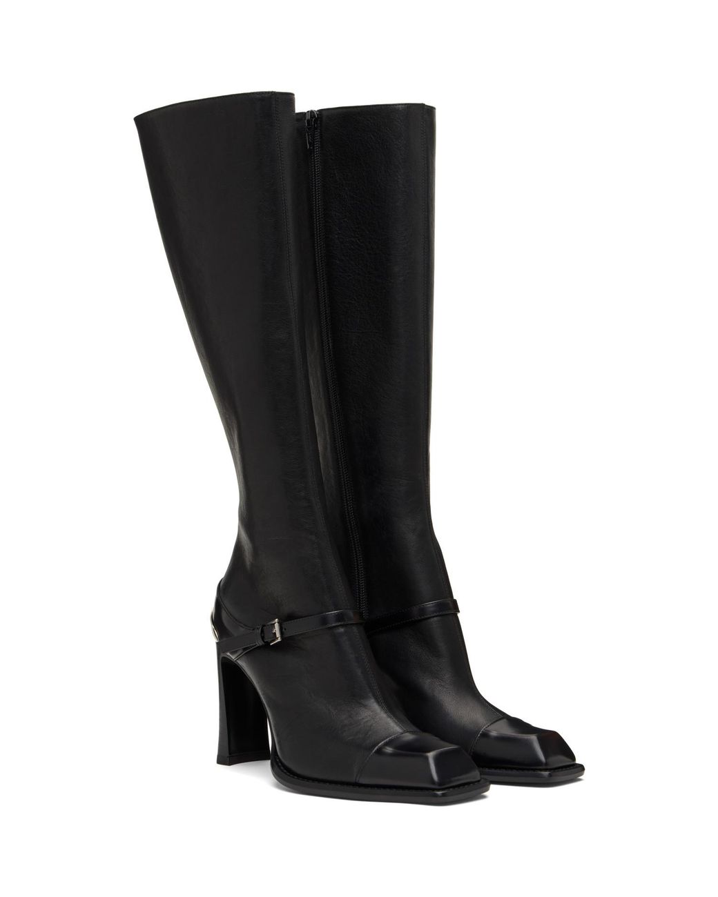 McQueen Black Camden Tall Boots
