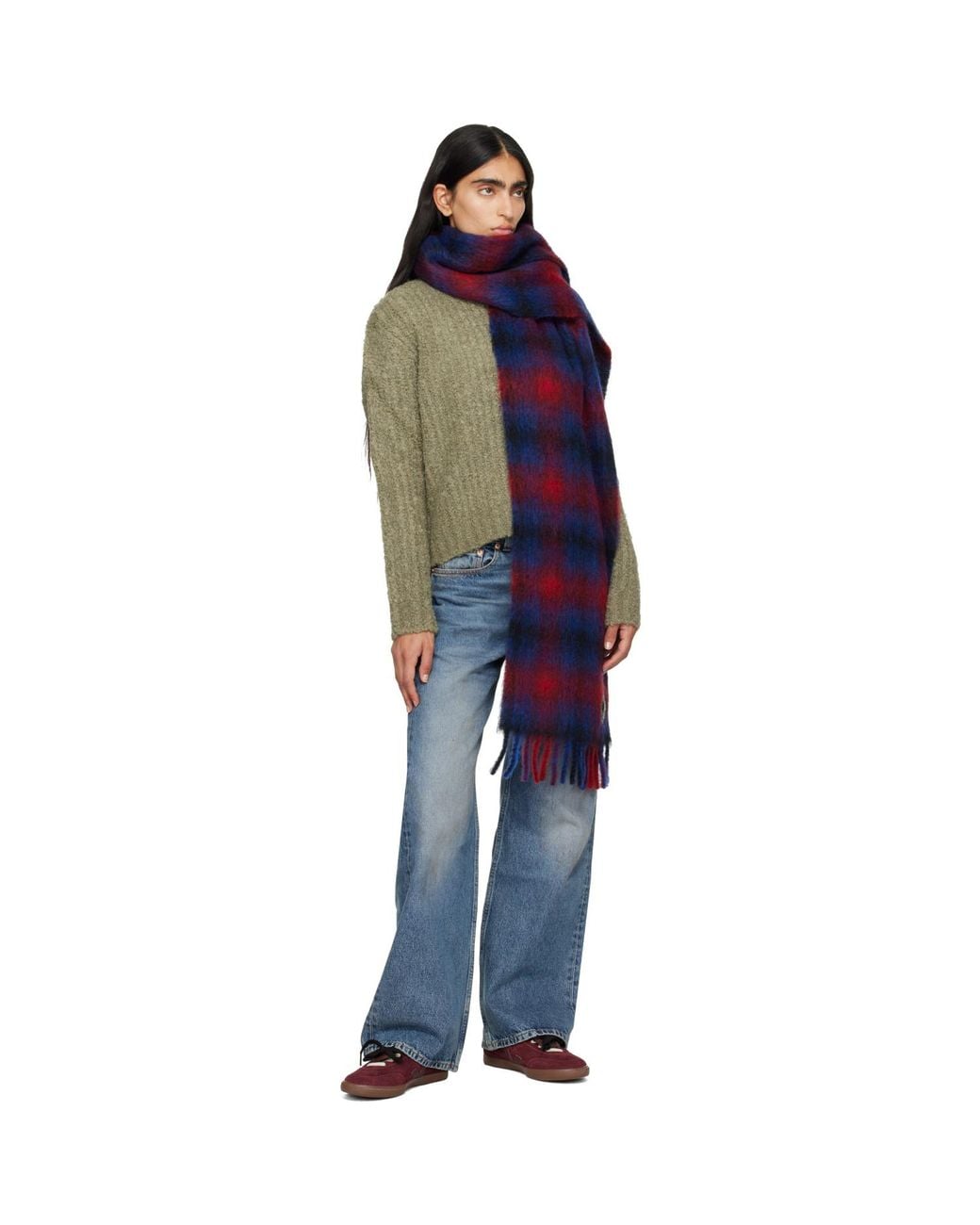 Canada Goose Blue Mohair Scarf