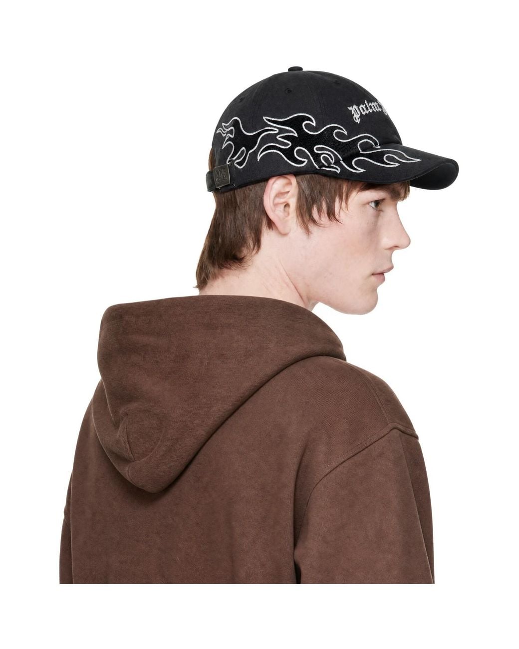 Palm Angels Brown Flame Cap for men