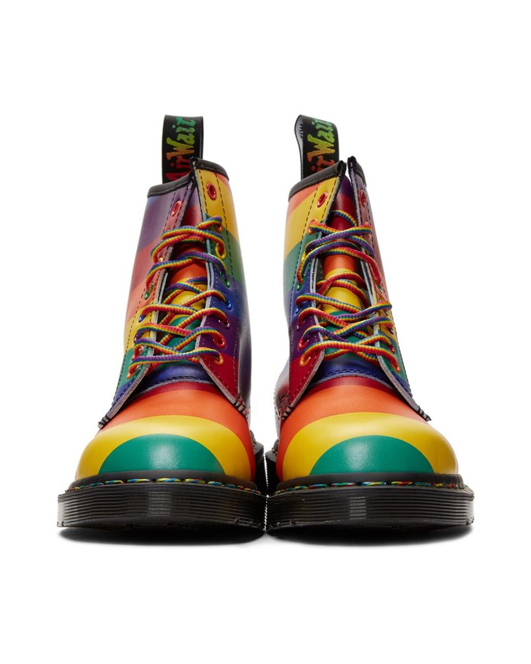 Second grade replica preposition Dr. Martens Multicolor Pride Rainbow 1460 Boots for Men | Lyst