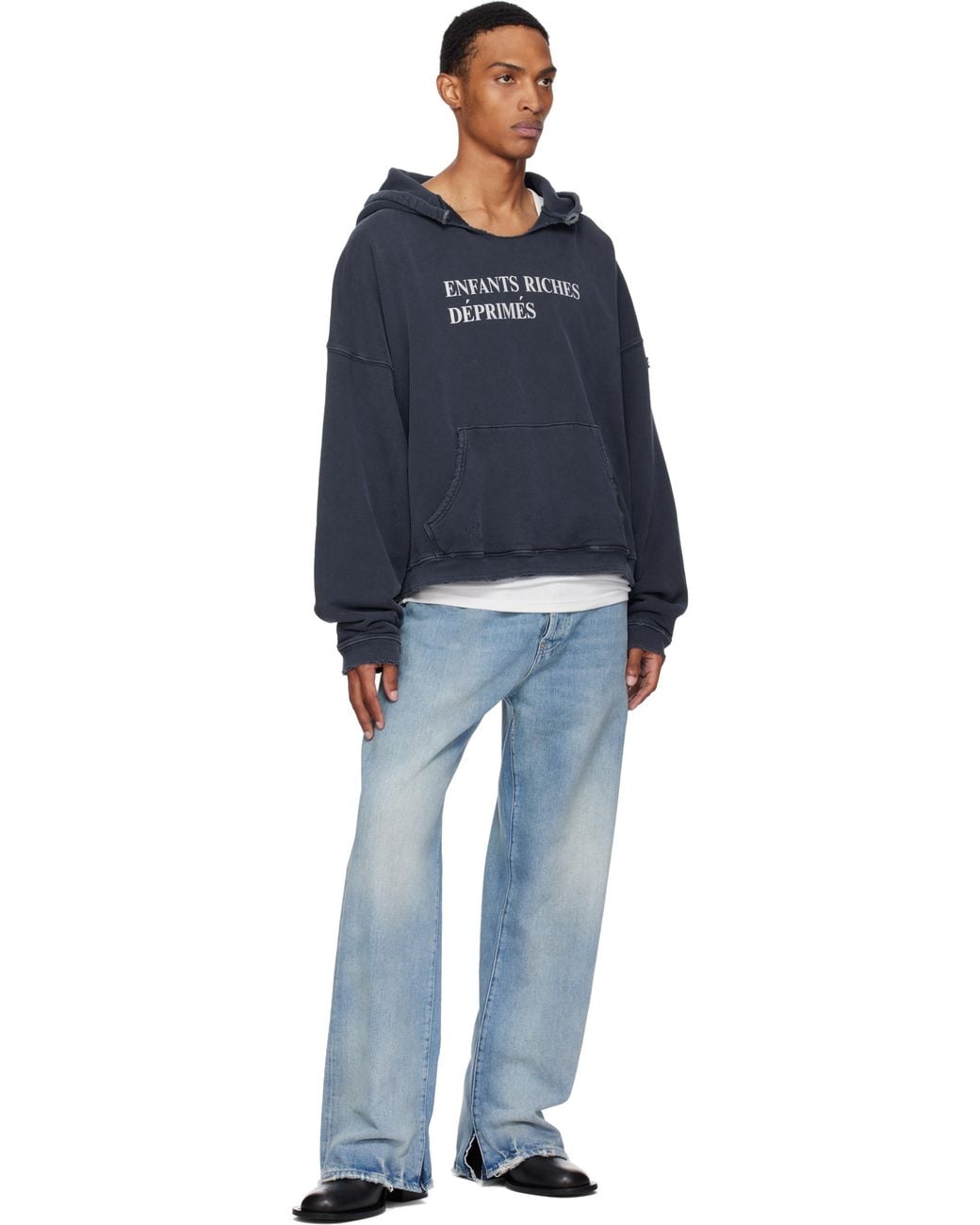 Enfants Riches Deprimes Classic Logo Hoodie in Blue for Men | Lyst