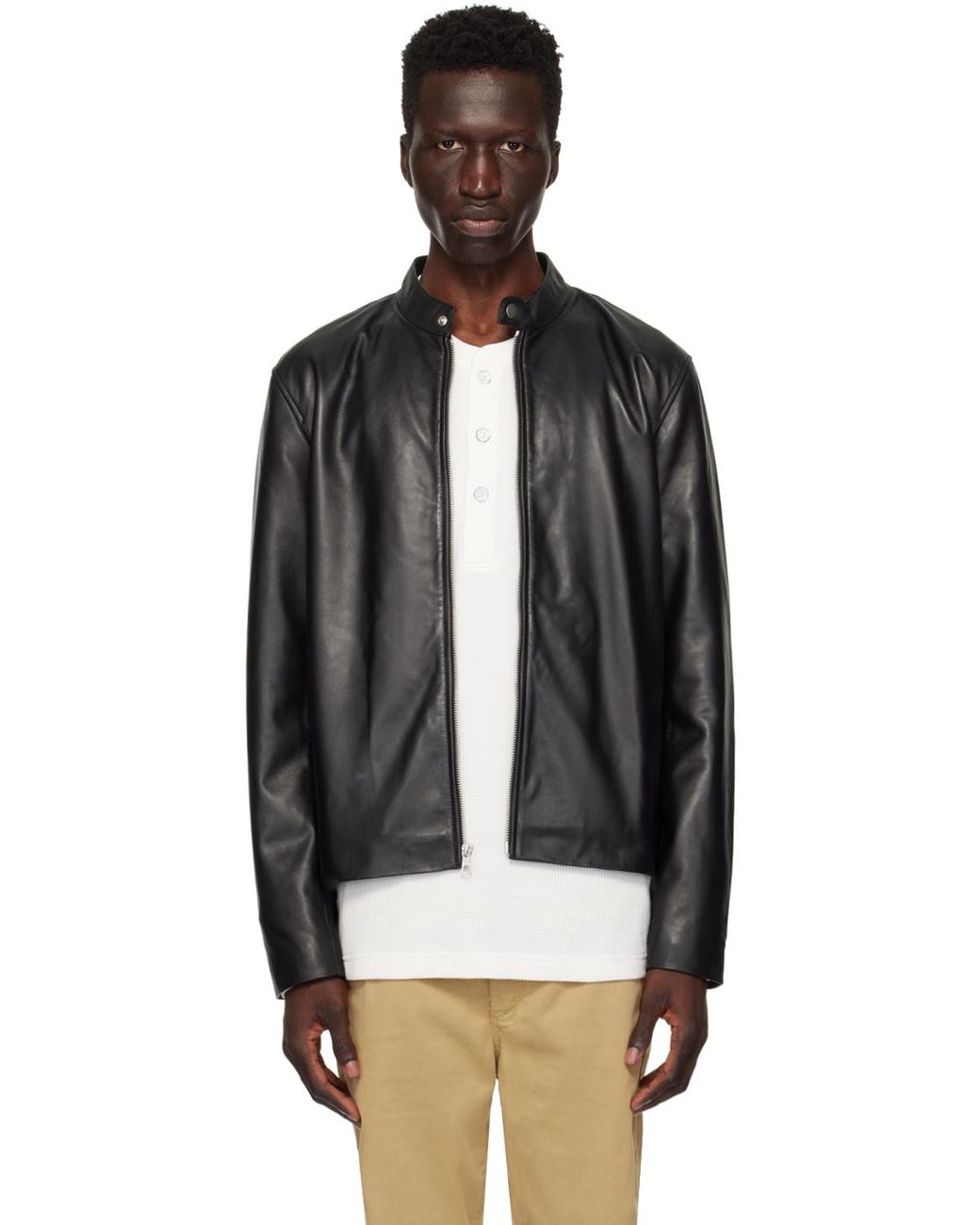 American rag leather jacket mens sales
