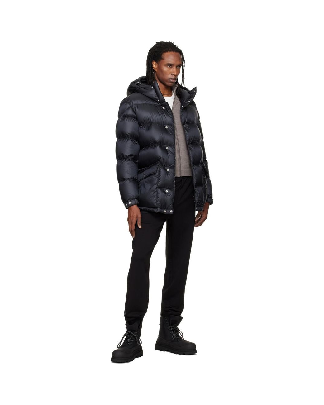 Moncler Black Orelith Short Down Jacket for men
