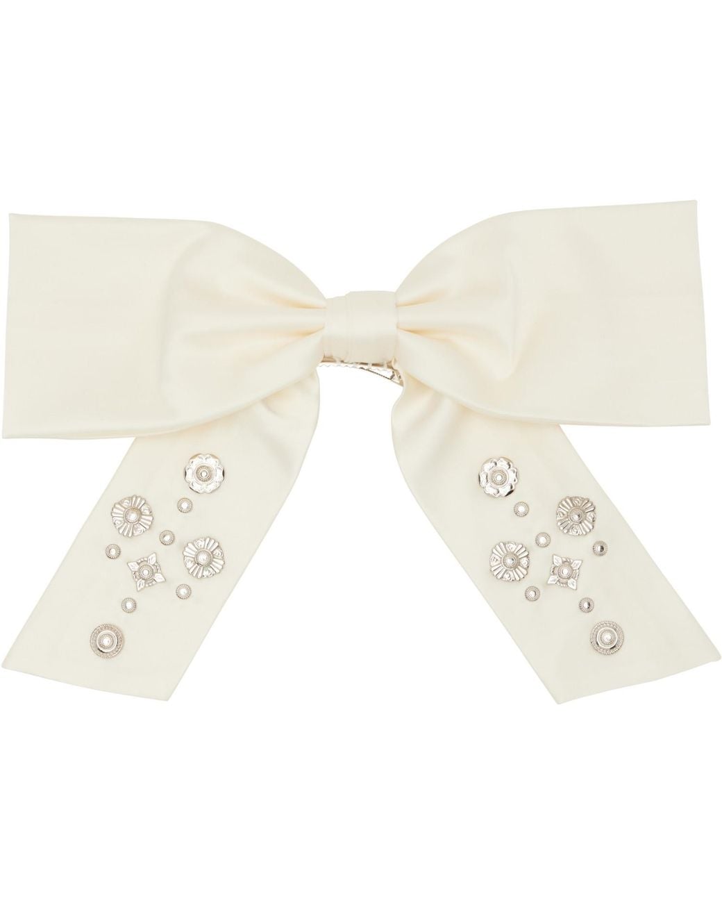 Toga White Off- Ribbon Hair Clip