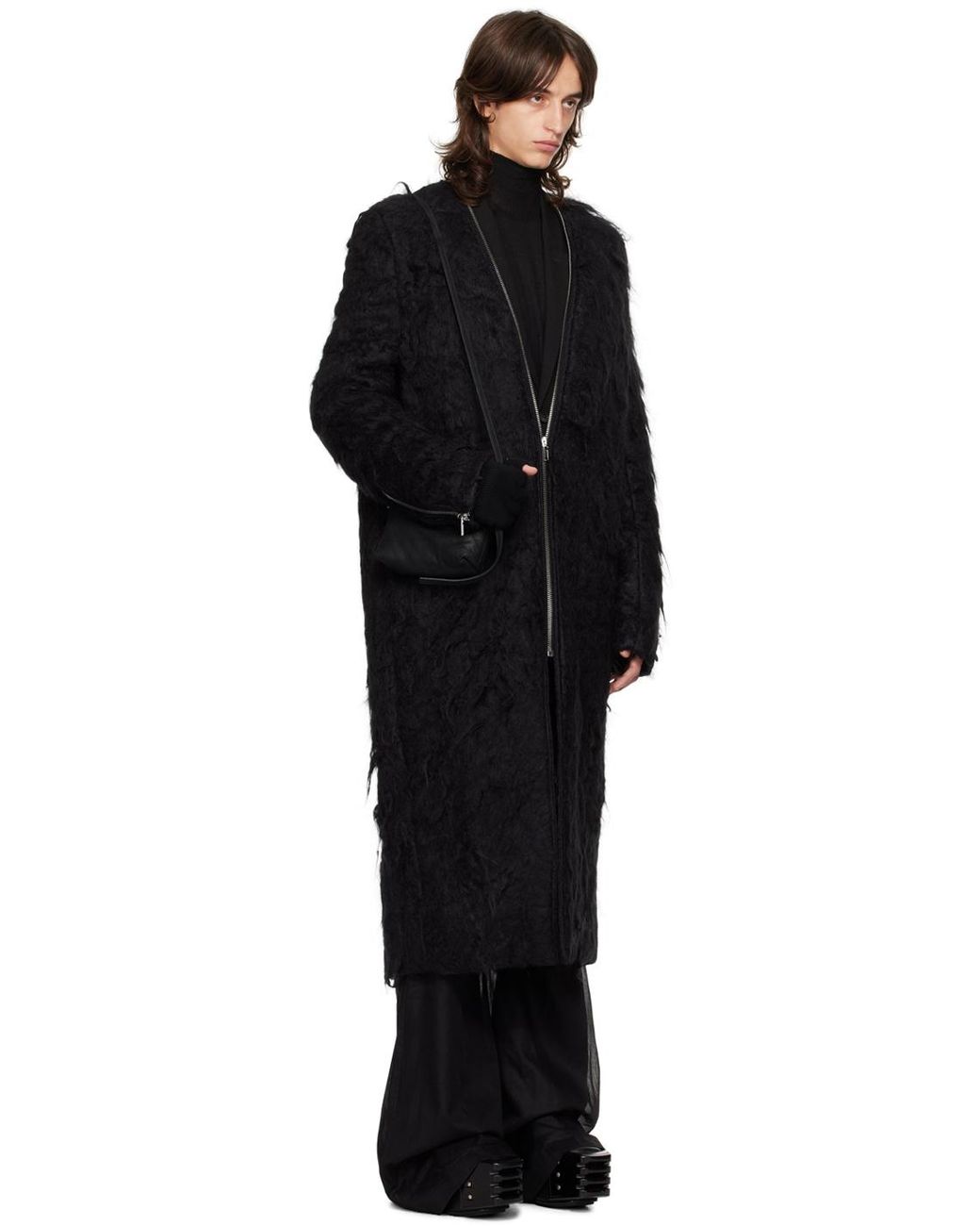 Rick Owens Porterville Klaus Coat in Black for Men | Lyst Canada