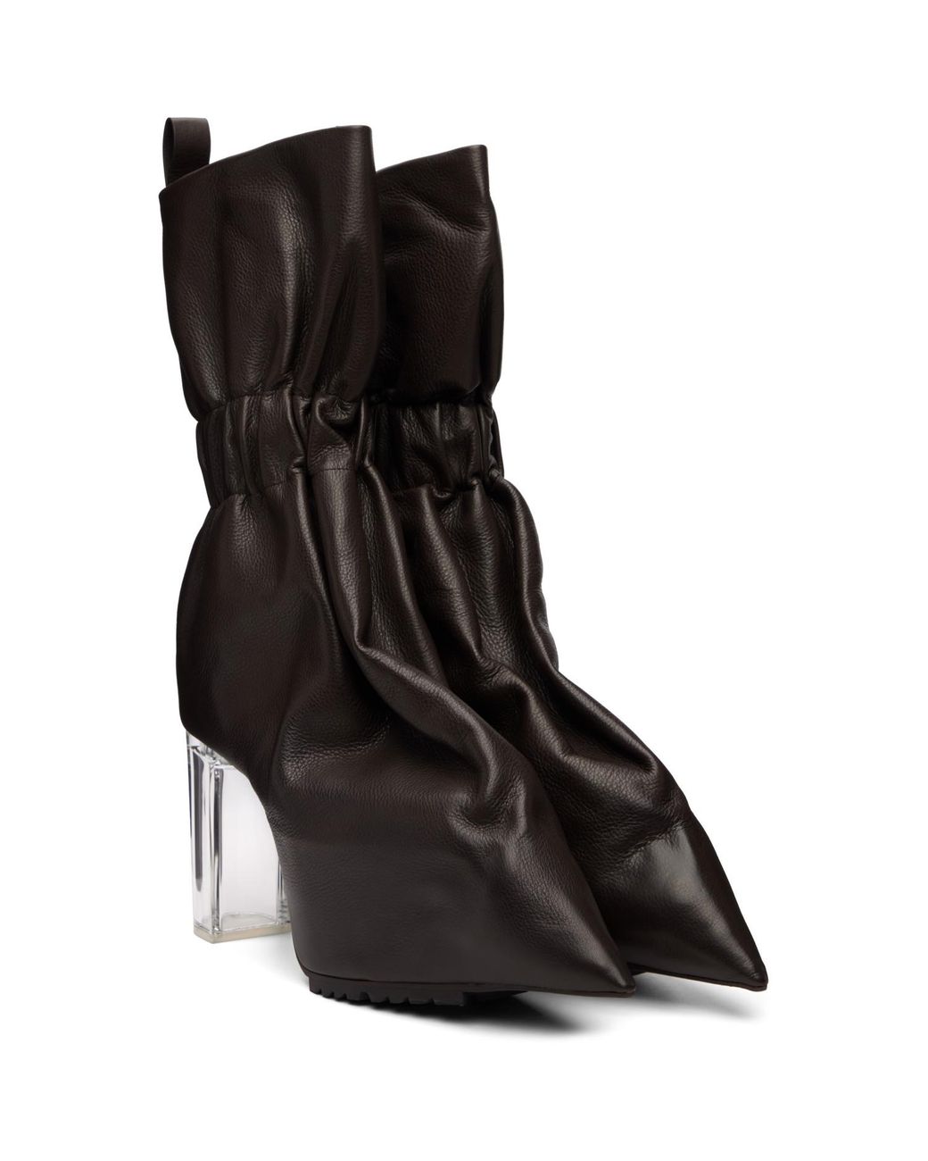 Rick Owens Black Tower Pull-On Cuffed Taquito Boots for men