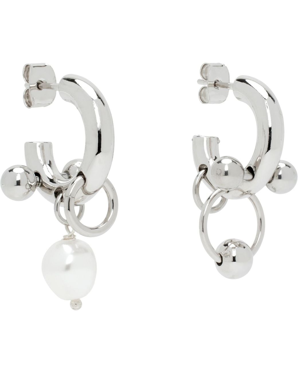 Justine Clenquet Black Lisa Earrings