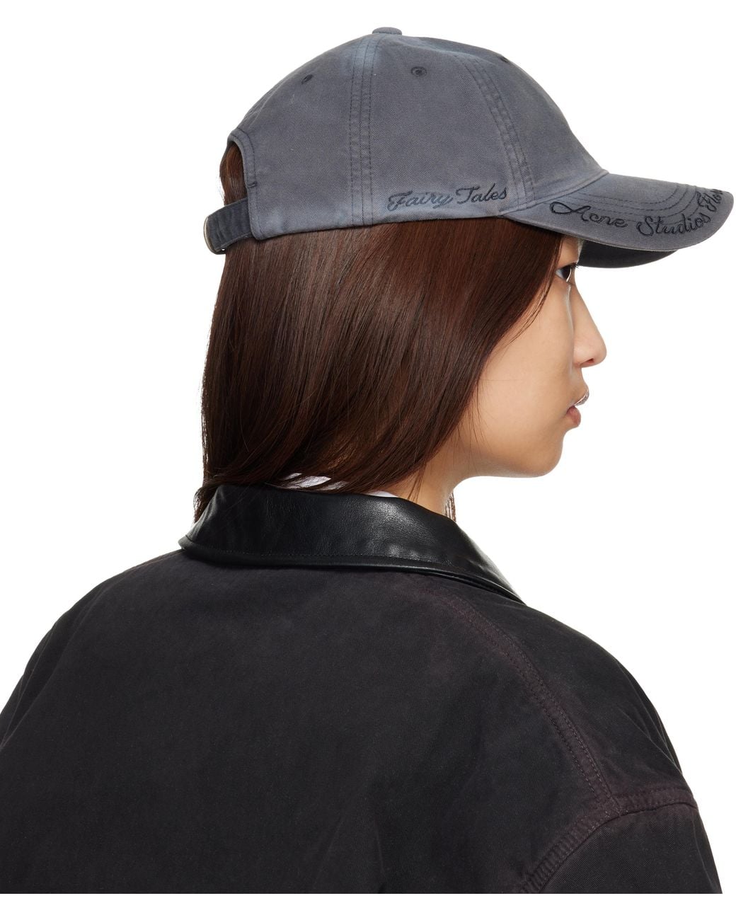 Acne Black Logo Cap