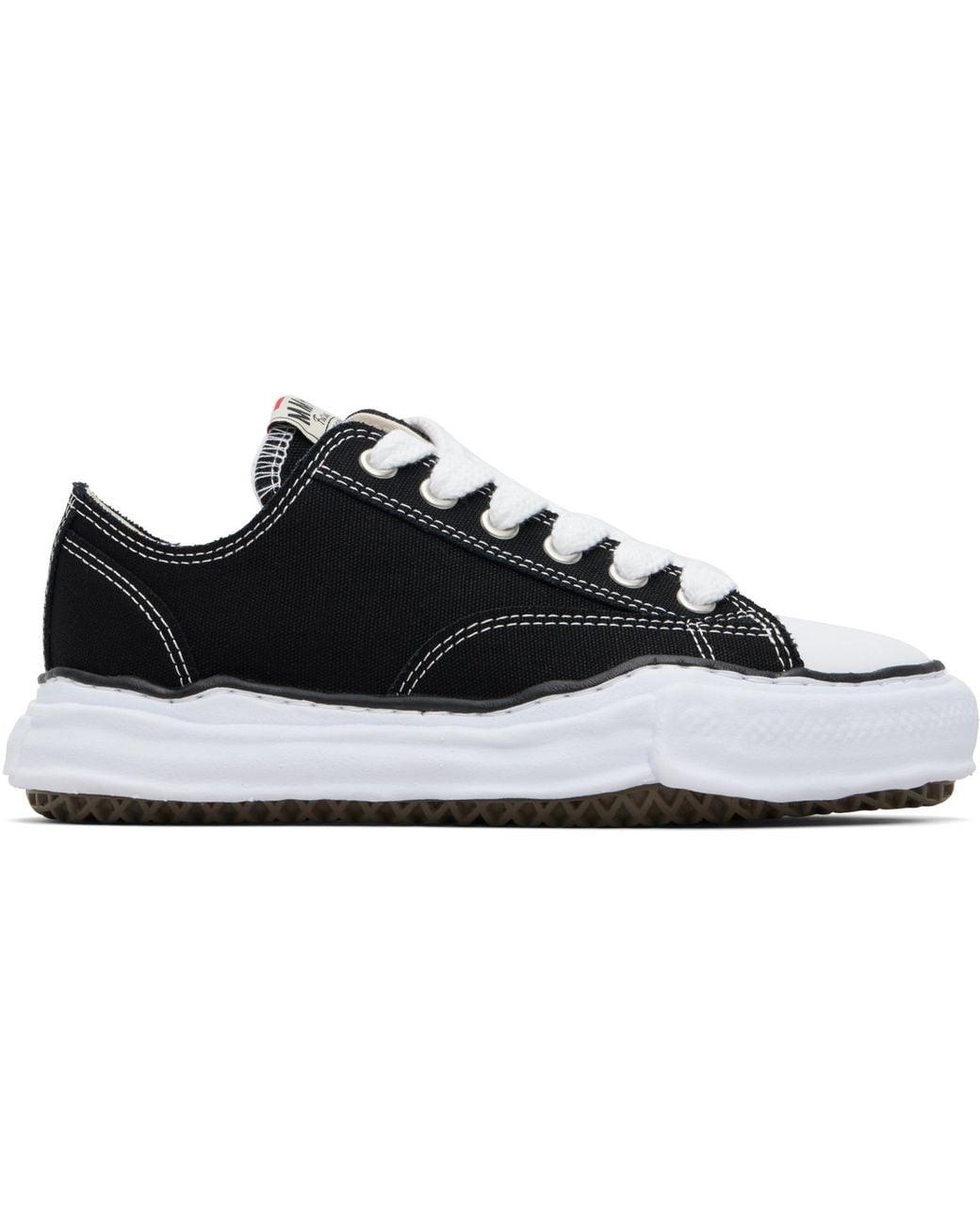 Maison Mihara Yasuhiro Black 'Peterson' Og Sole Canvas Low-Top Sneakers for men