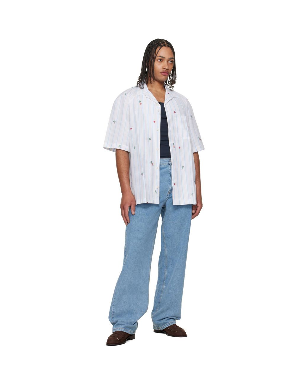 Jacquemus White 'The Romarin' Short-Sleeve Shirt for men