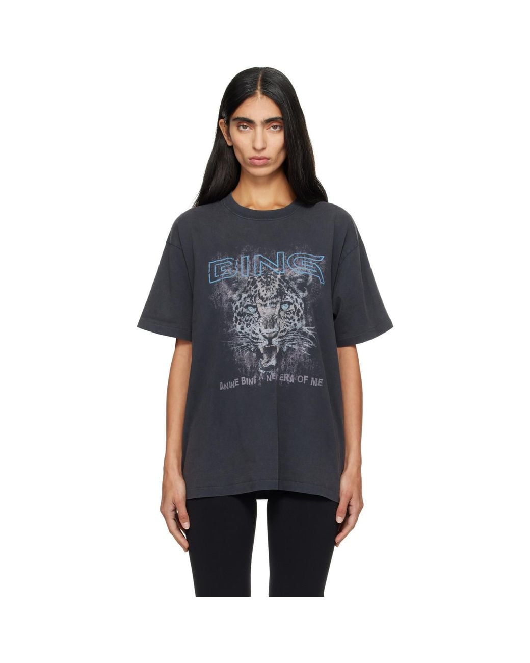 Anine Bing Blue Leo Muse Cade T-Shirt