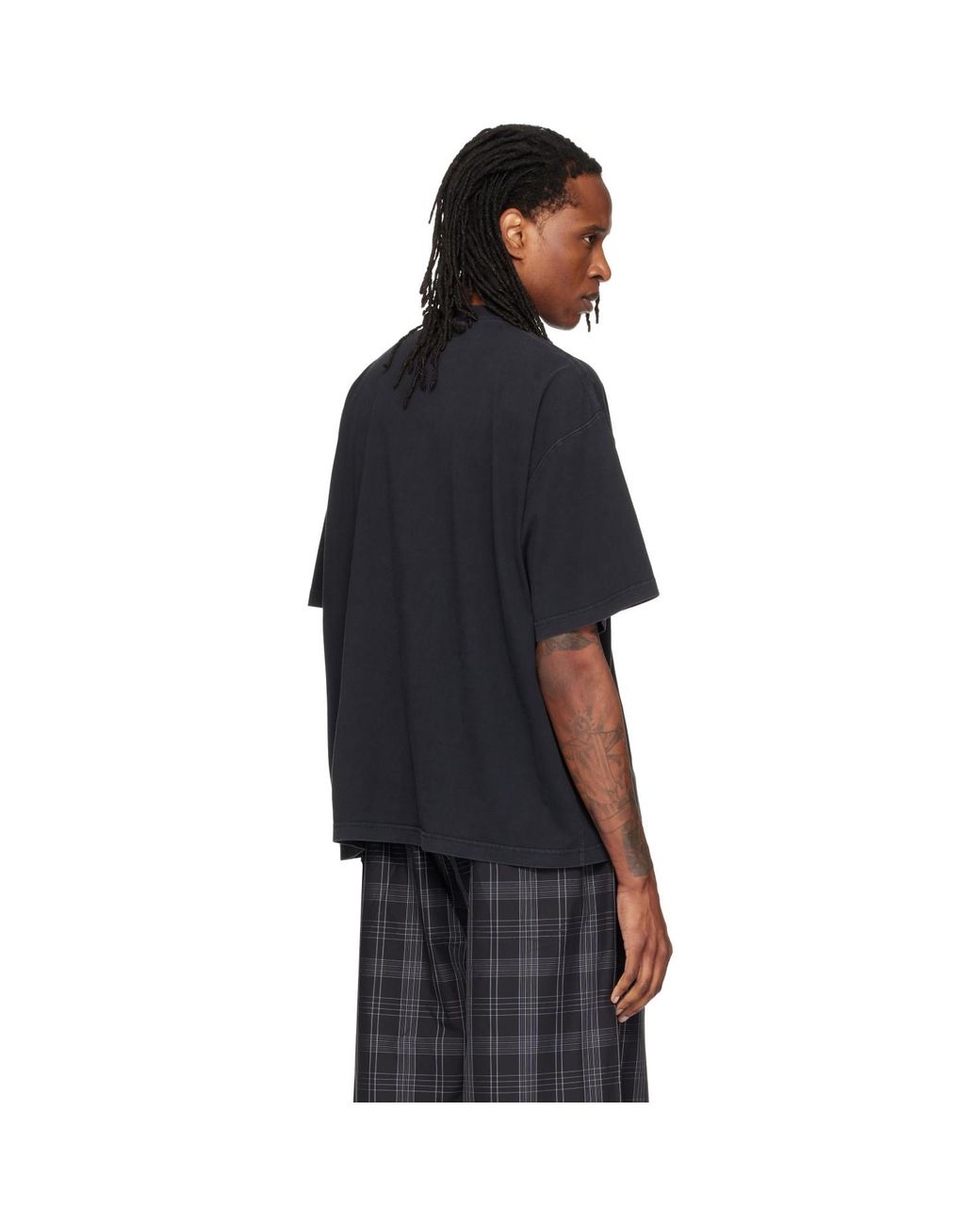 Vetements Black Classic Logo Boxy T-Shirt for men