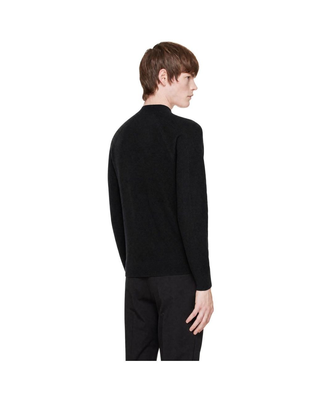 Veilance Black Conic Wool Midlayer Sweater for men
