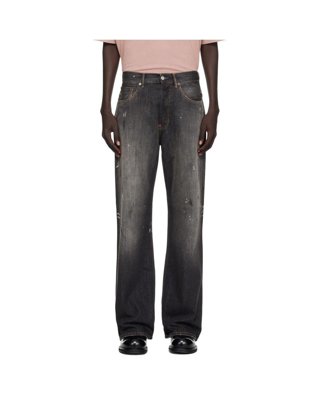 Acne Black Regular Fit 2021M Jeans for men