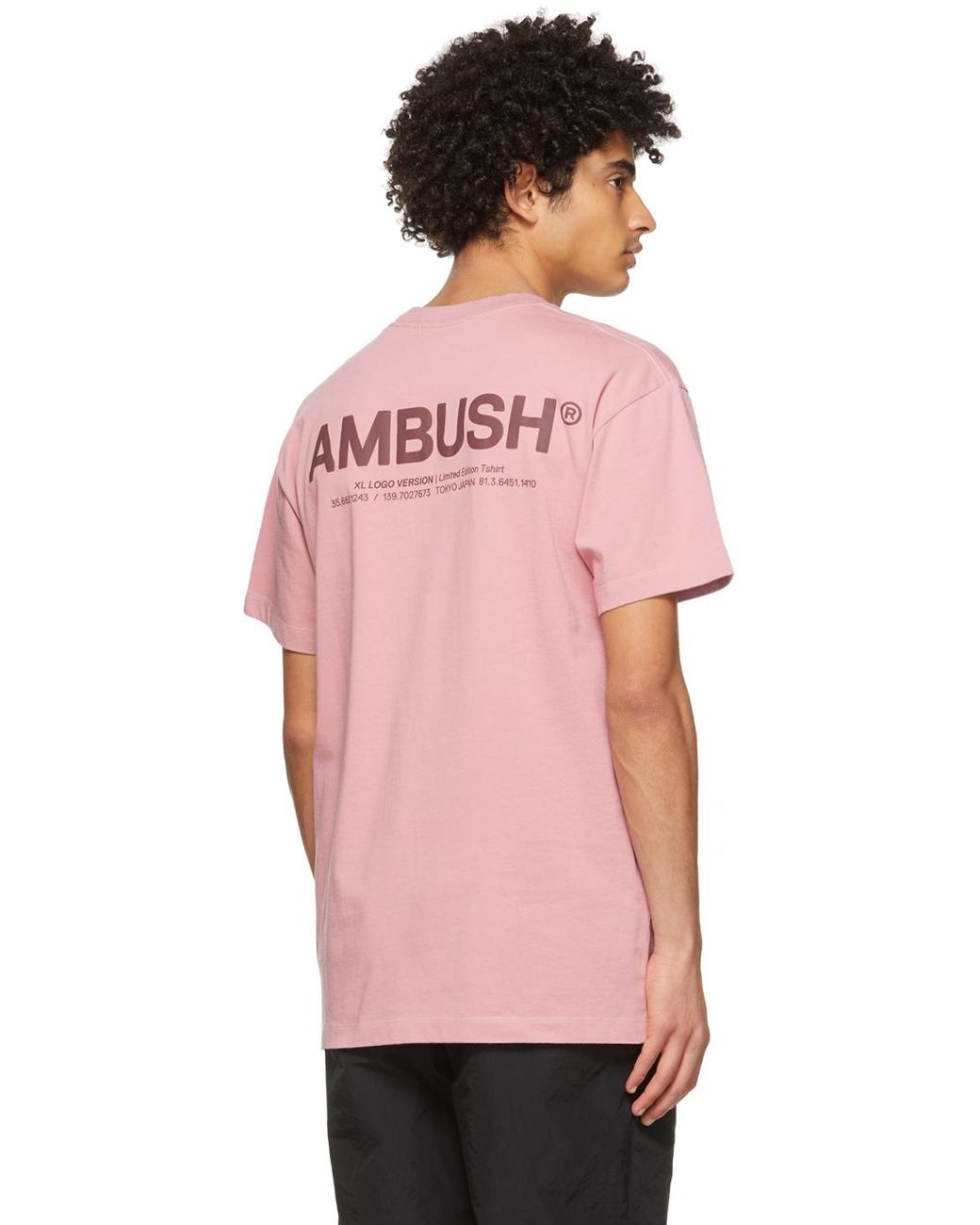 T-shirt xl logo exclusif à ssense Ambush pour homme en coloris Rose | Lyst