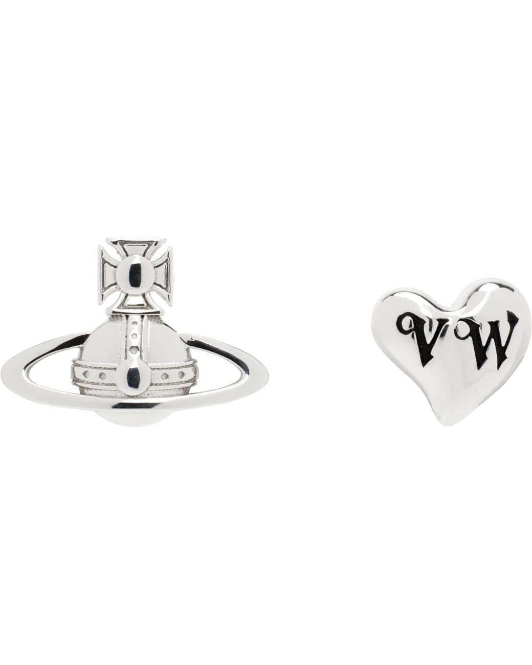 【Vivienne Westwood】Leodaria ピアス シルバー Vivienne Westwood: シルバー Leodaria ピアス | SSENSE 日本