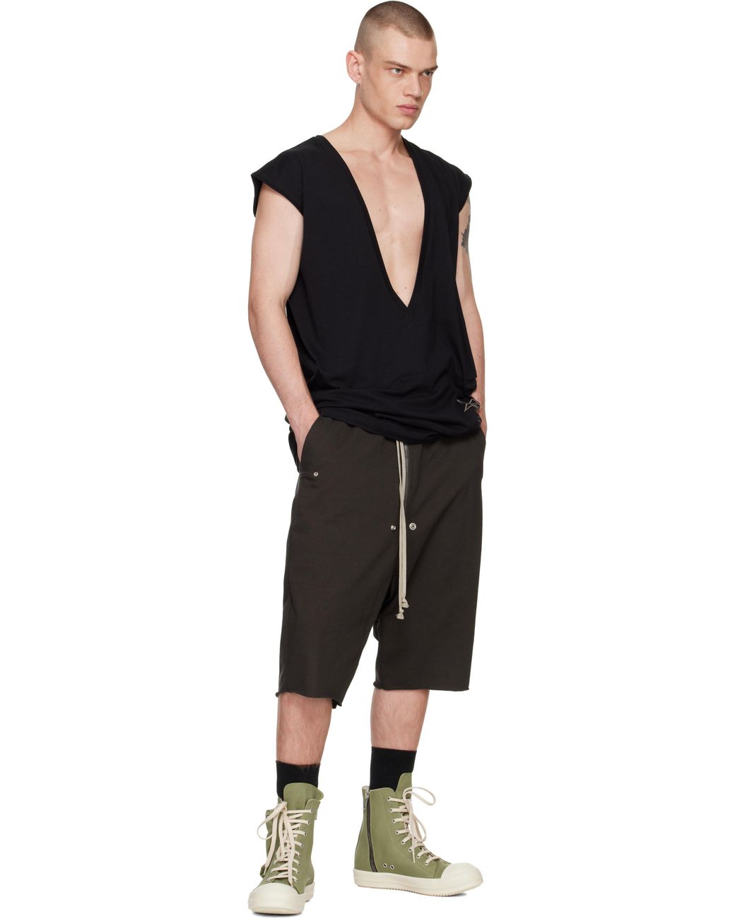リックオウエンス/グリーンPorterville Cargo Sneaks スニーカー Green Porterville Cargo Sneaks Sneakers by Rick Owens