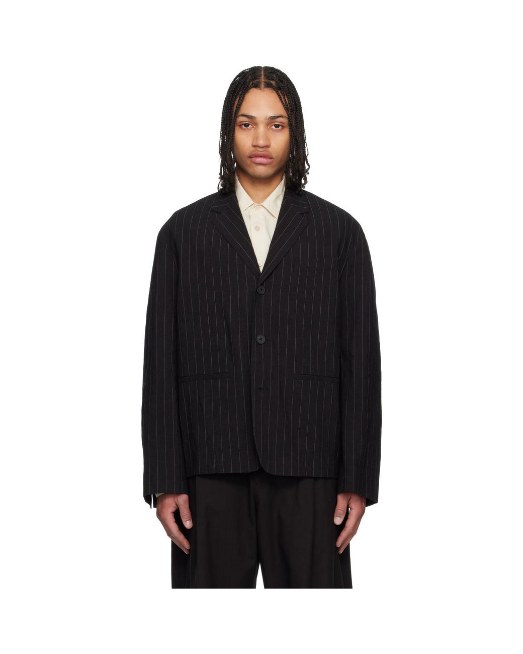 Studio Nicholson Black Sorst Blazer for men