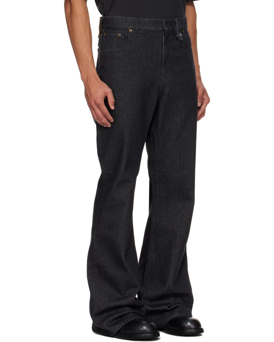Egonlab Samy Wide Leg Jeans in Black for Men | Lyst