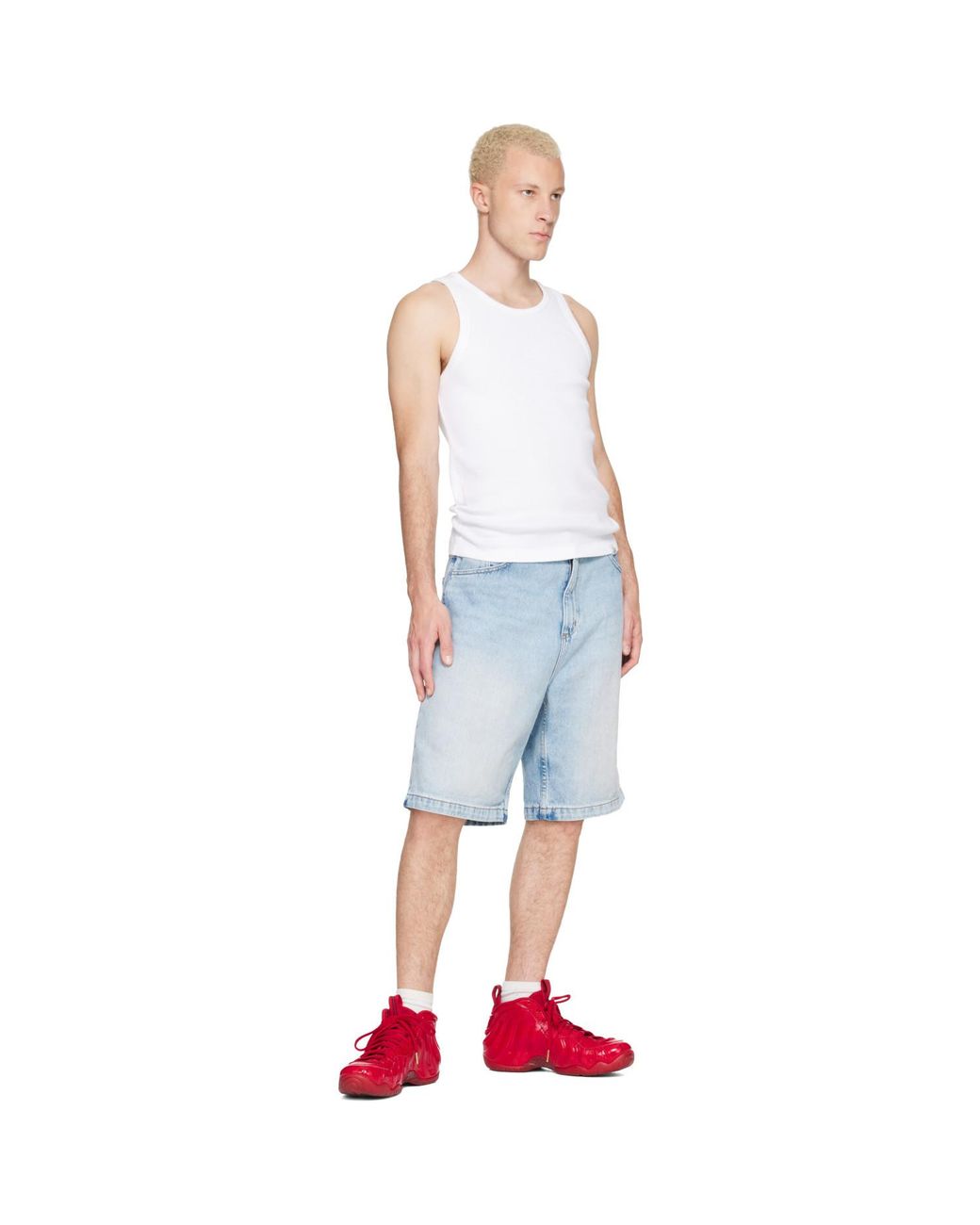 Nike Red Air Foamposite Pro Sneakers for men