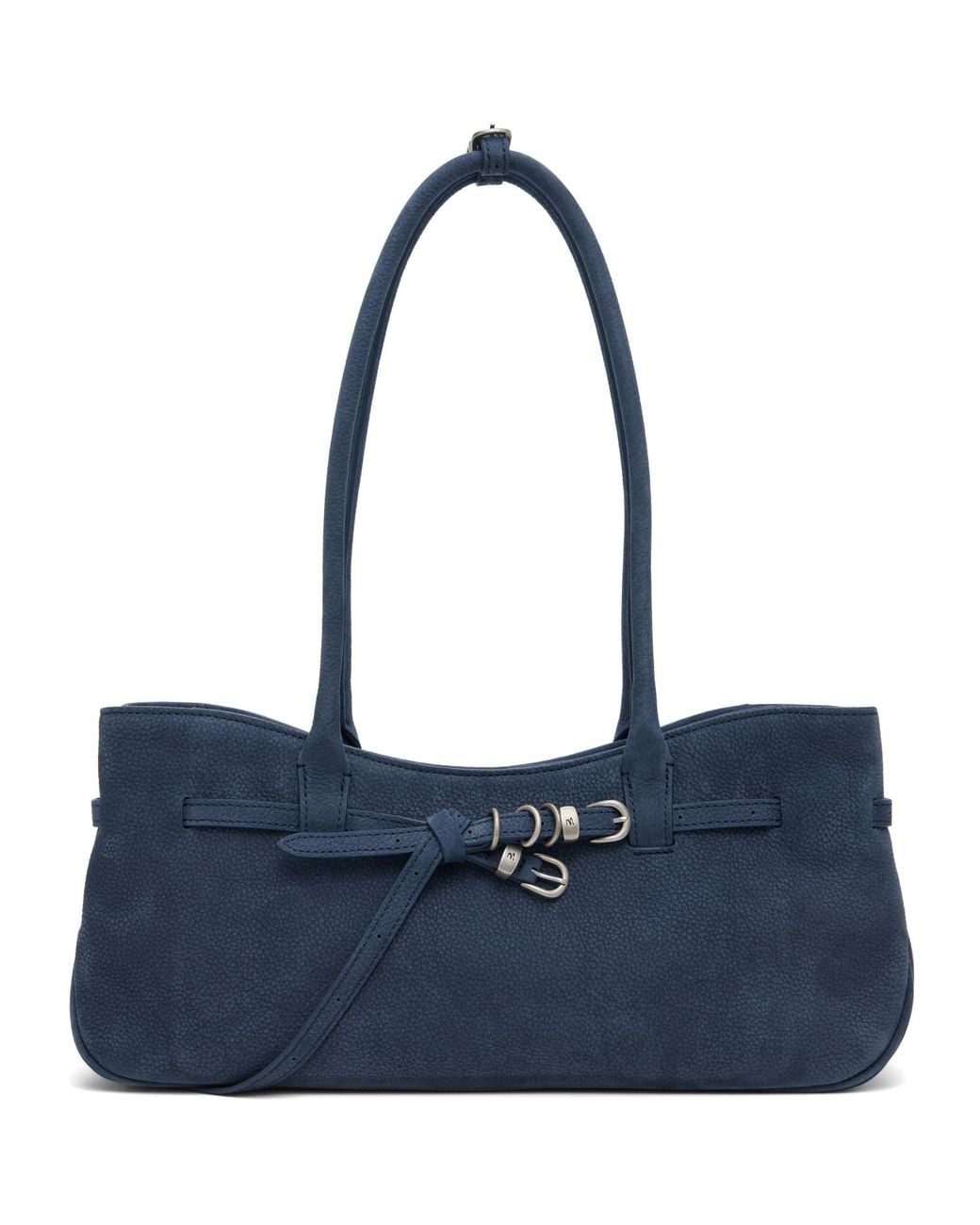 MARGE SHERWOOD Blue Leather 'grandma' Used Shoulder Bag