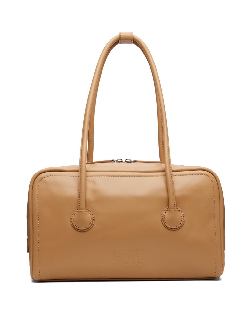MARGE SHERWOOD Brown Soft Boston Bag