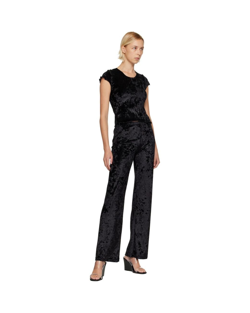 Maryam Nassir Zadeh Black Dance Lounge Pants