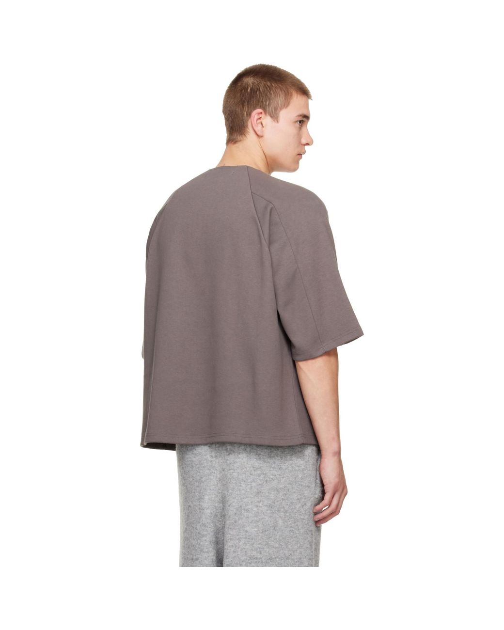 Seventh Gray Box Cut T-Shirt for men
