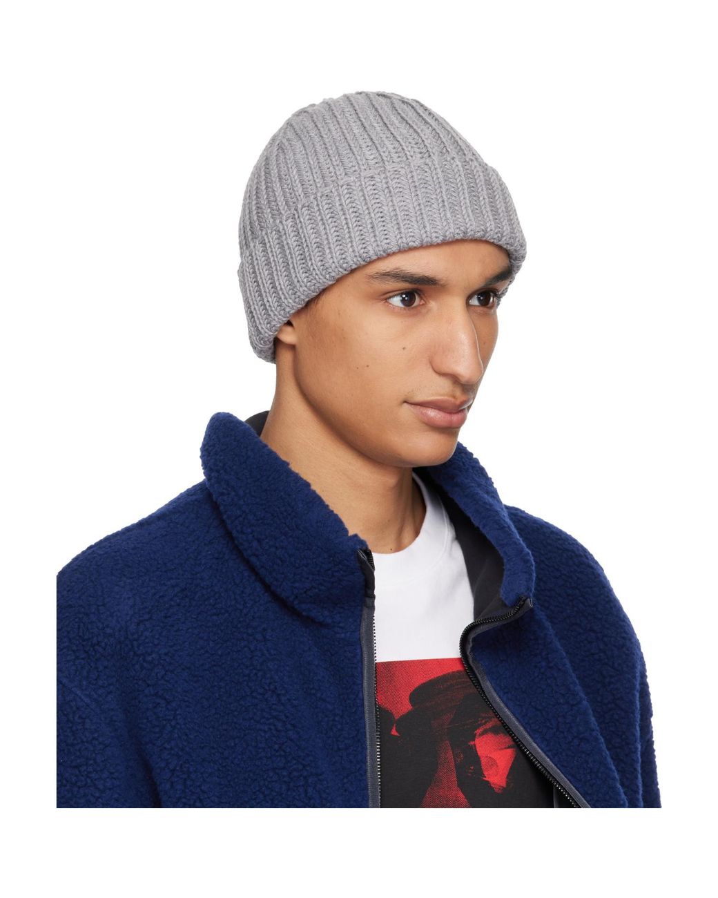 Givenchy Blue Safety Pin Beanie for men