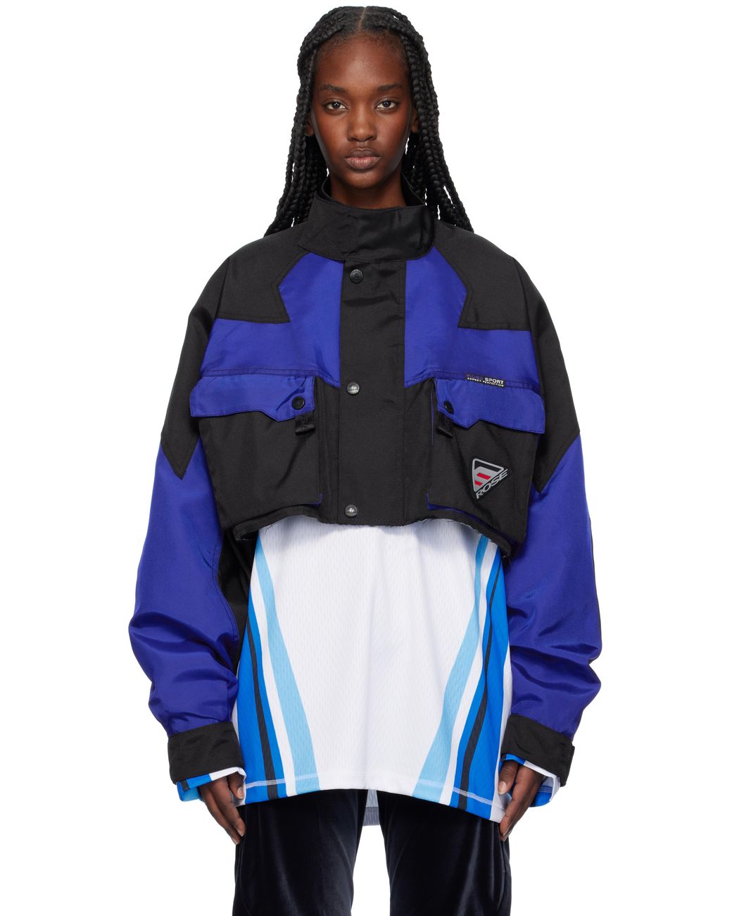 Martine Rose ナイロンジャケット Martine Rose ブルー& Cut Sports ジャケット ブルー | Lyst