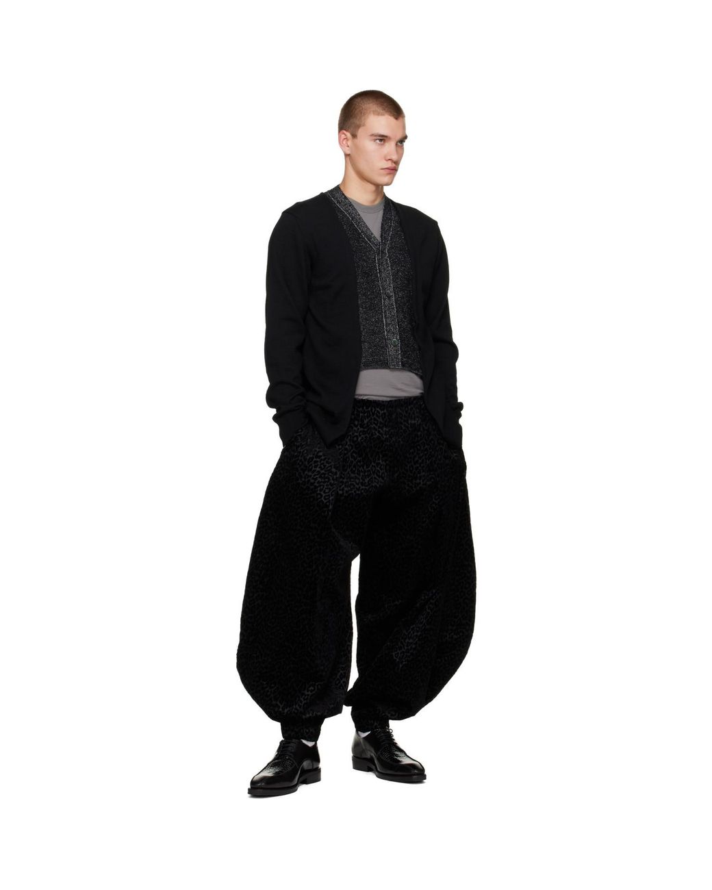 Comme des Garçons Black Casual Trousers With Belt Loops for men