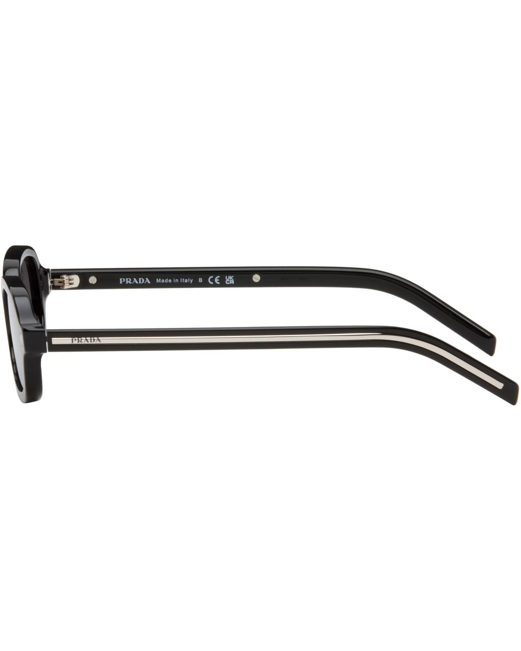 Prada Brown Rectangular Sunglasses