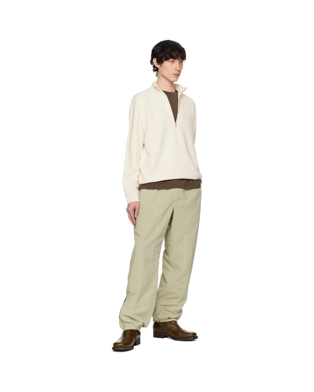 Moncler Natural Cp Archivio Creativo Trousers for men