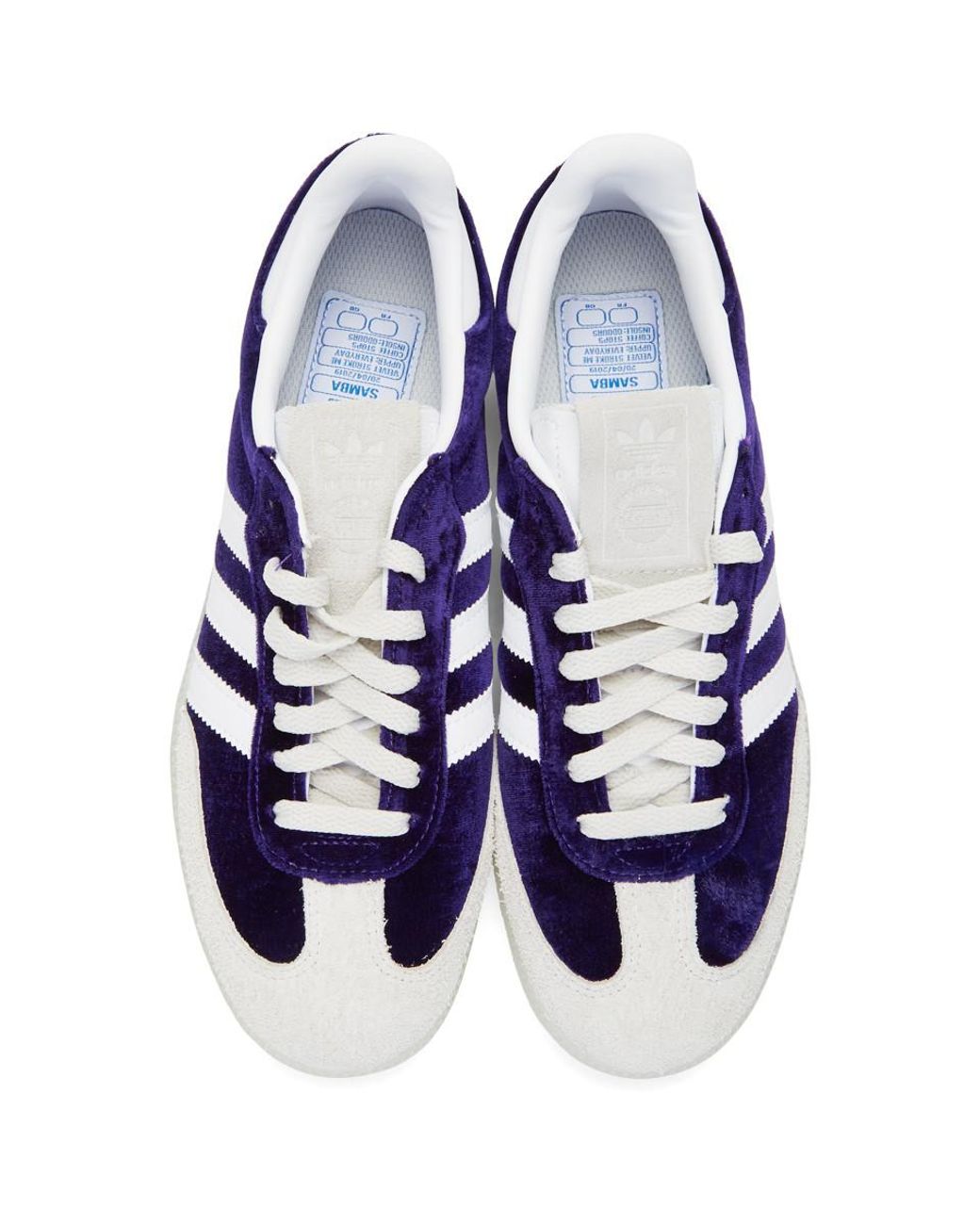 adidas Originals Suede Purple Velvet Samba Og Sneakers in Blue for Men |  Lyst