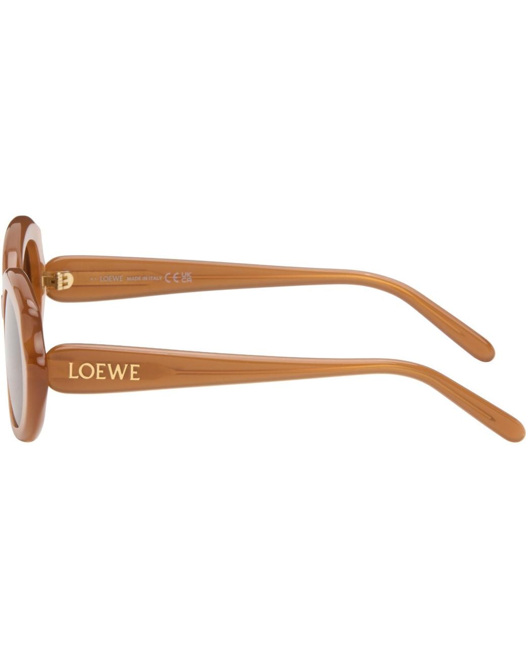 Loewe Brown Mini Slim Oval Sunglasses