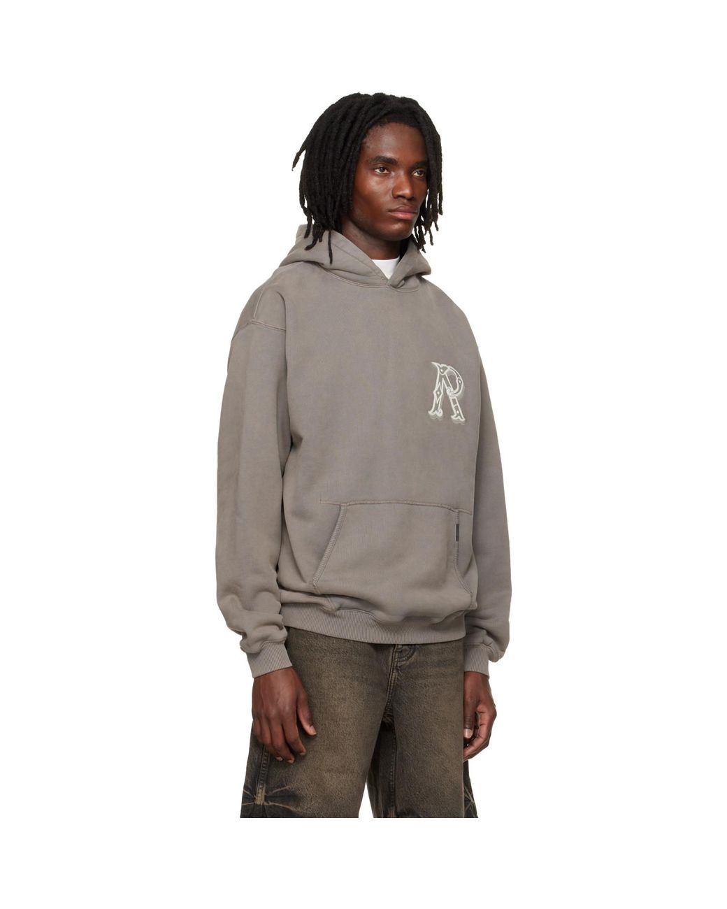 Pull À Capuche Brun À Logo Represent pour homme en coloris Gray