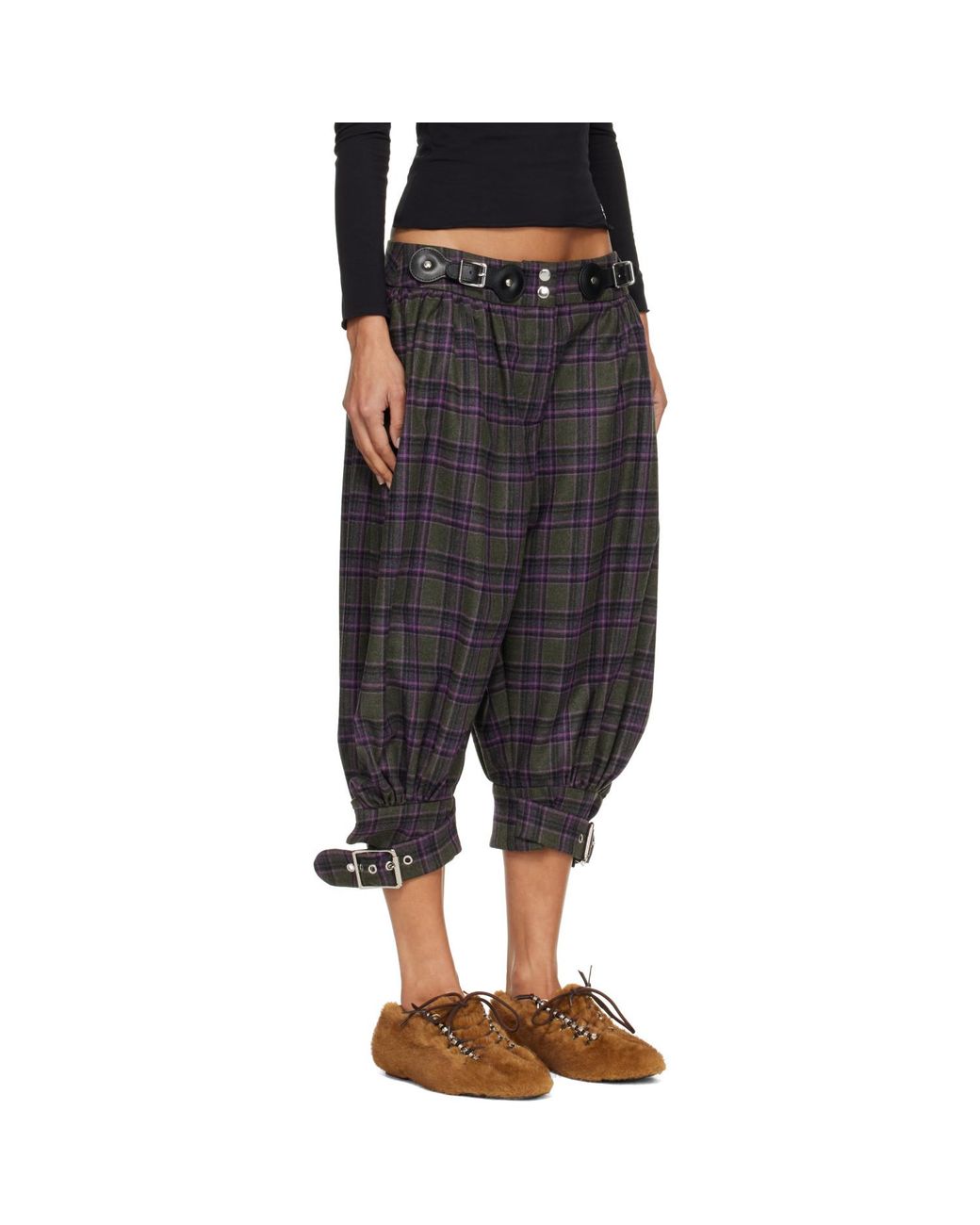Chopova Lowena Black Plus Fours Knickerbocker Trousers