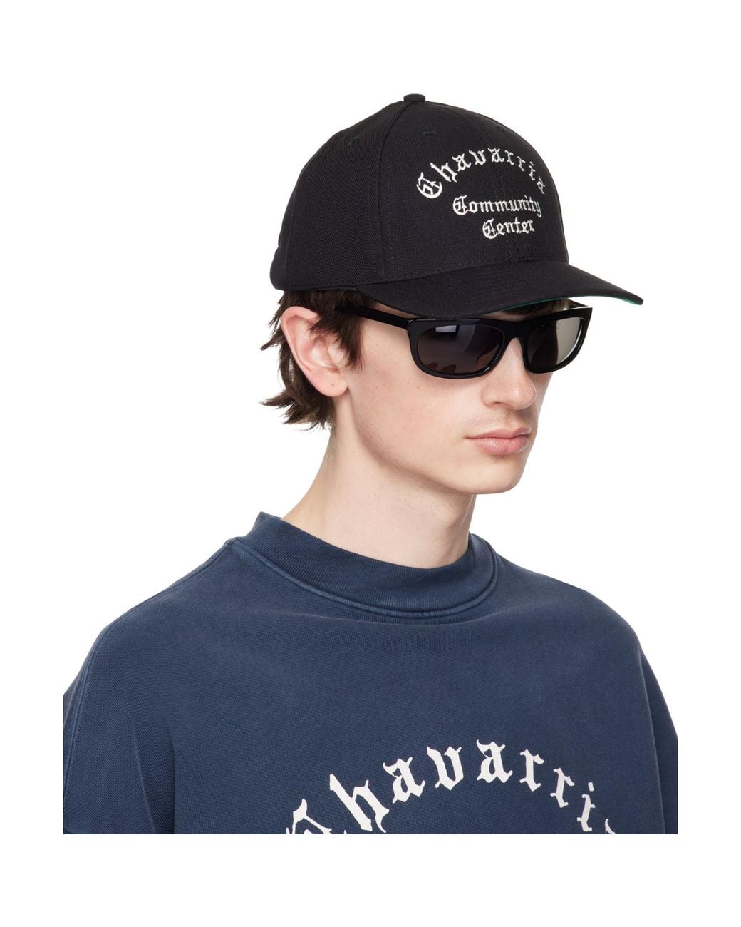 Willy Chavarria Blue 'Chavarria Community Center' Cap for men
