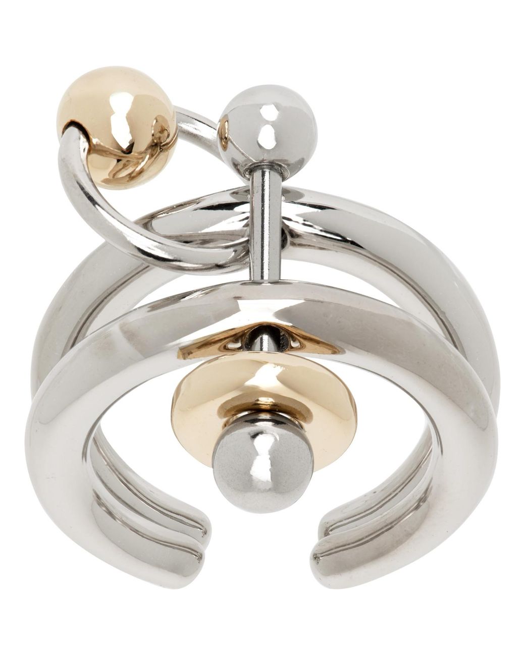 Justine Clenquet Metallic Faith Rings Set for men
