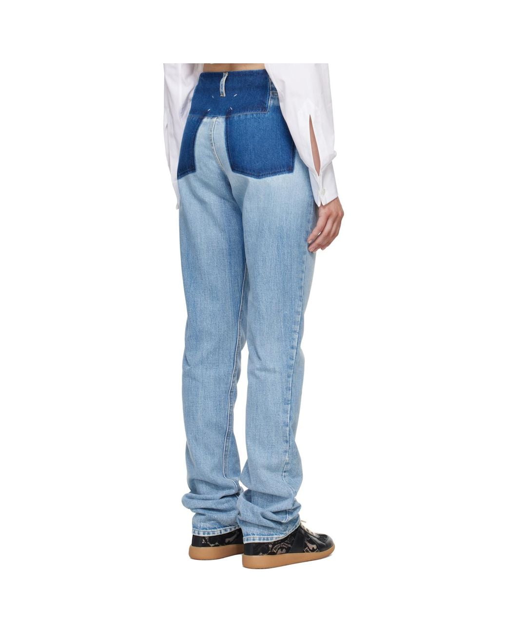 Maison Margiela Blue Two Tone Jeans