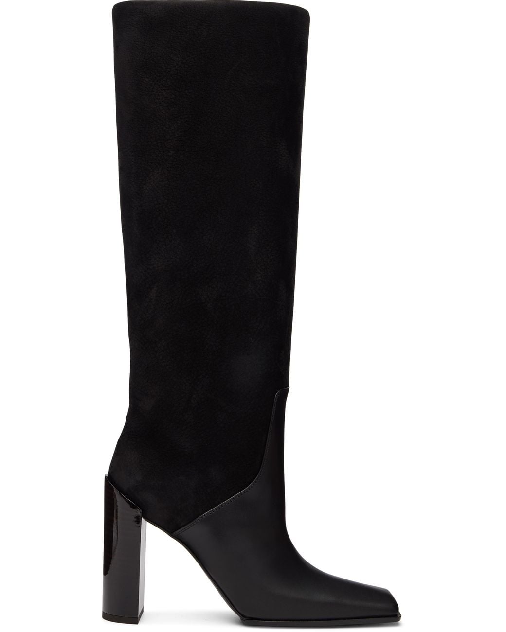 Alaïa Square Knee Boots in Black | Lyst UK
