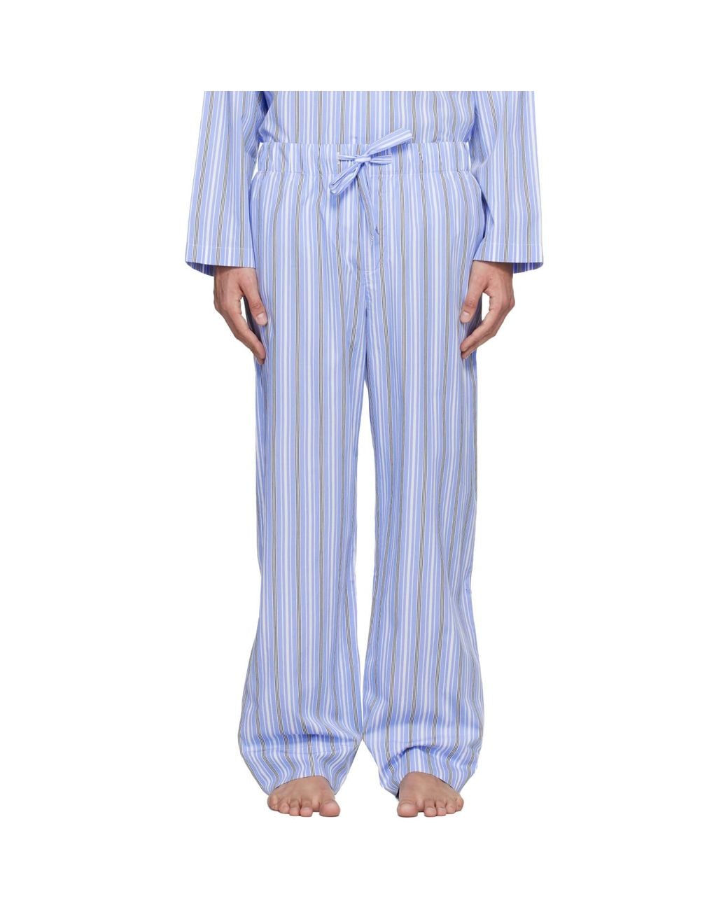 Tekla White Poplin Pyjama Pants for men