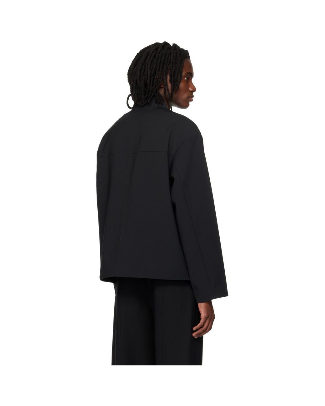 Entire studios Black Tria Jacket for men