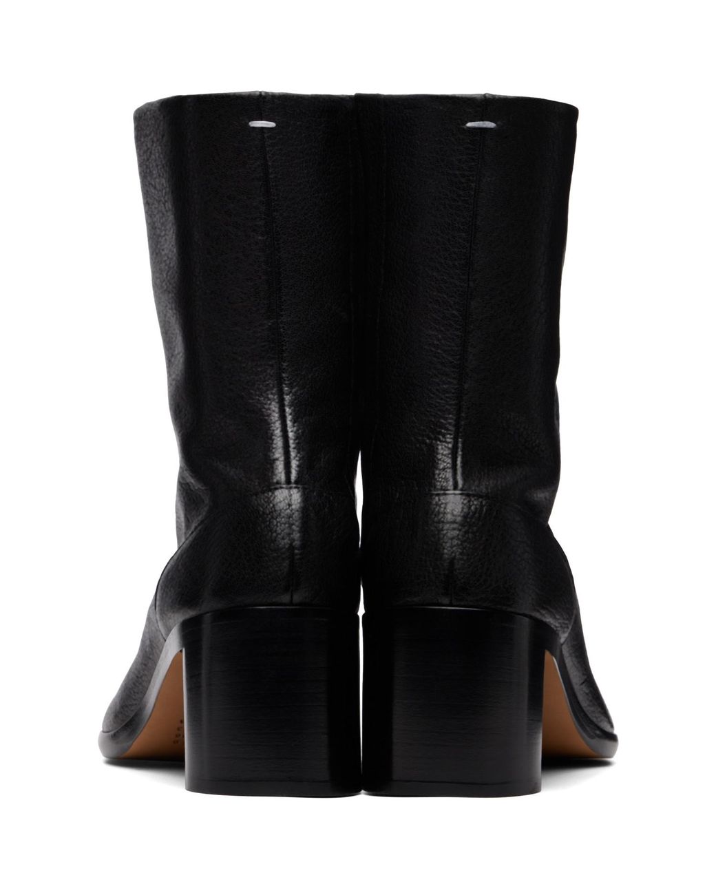 Maison Margiela Black Tabi Ankle Boots for men