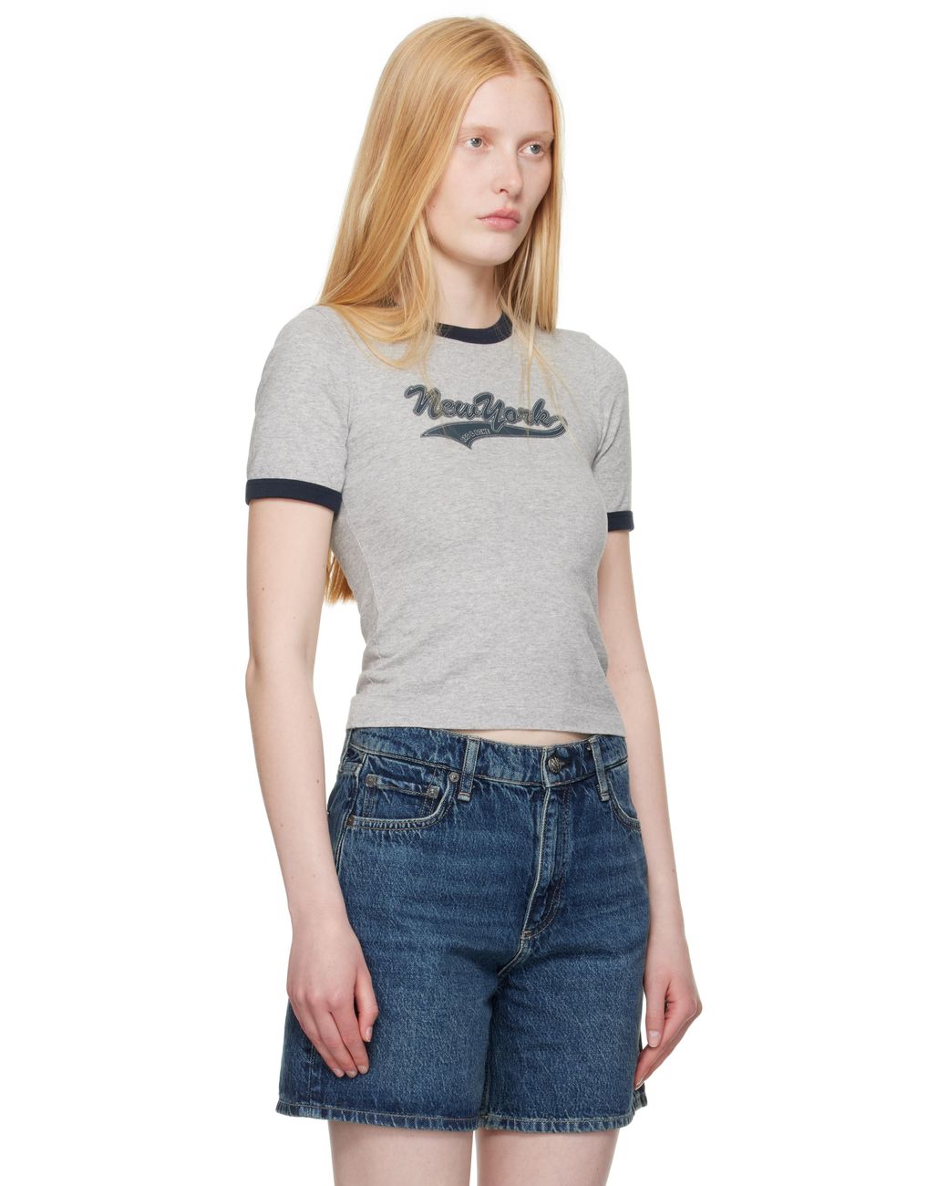 Rag & Bone Black Mica Ringer T-Shirt