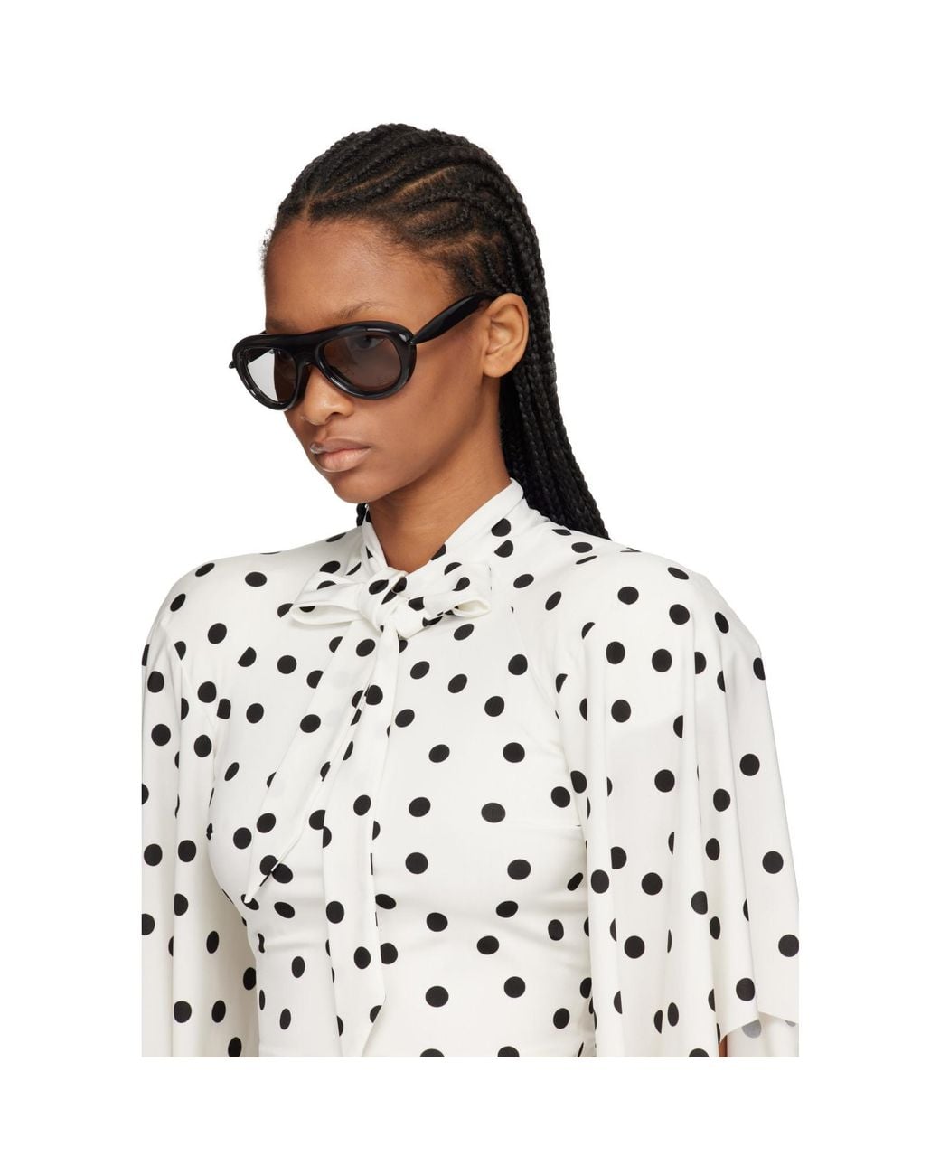 Bottega Veneta Brown Sardine Aviator Sunglasses